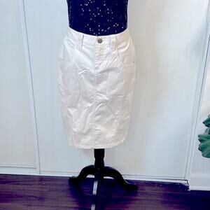 Vintage London Jean Chino Stretch Chic Pencil Skirt size 8